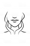 face massage icon. Element of anti aging icon for mobile concept and web apps. Thin line face massage icon can be used for web and mobile on white background